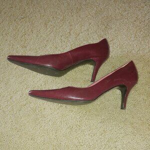 Madison & Max Womens Heels Burgundy/Mauve Size 8M